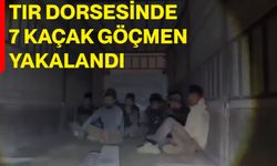 Tır dorsesinde 7 kaçak göçmen yakalandı