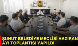 Şuhut Belediye Meclisi Haziran ayı toplantısı yapıldı