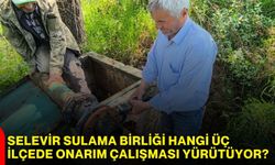 Selevir Sulama Birliği hangi üç ilçede onarım çalışması yürütüyor?