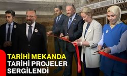 Tarihi mekanda tarihi projeler sergilendi