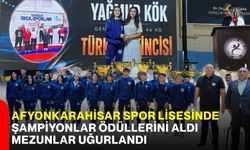 Afyonkarahisar Spor Lisesinde Şampiyonlar Ödüllerini Aldı, Mezunlar Uğurlandı