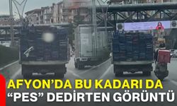 Afyon’da bu kadarı da “pes” dedirten görüntü