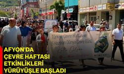 Afyon’da çevre haftası etkinlikleri yürüyüşle başladı