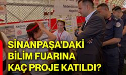 Sinanpaşa'daki bilim fuarına kaç proje katıldı?