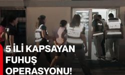 5 ili kapsayan fuhuş operasyonu!