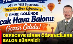 Dereceye giren öğrencilere balon sürprizi!