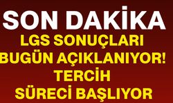 LGS Sonuçları Bugün Açıklanıyor! Tercih Süreci Başlıyor