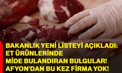 Bakanlık yeni listeyi açıkladı: Et ürünlerinde mide bulandıran bulgular! Afyonkarahisar'dan bu kez firma yok