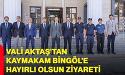 Vali Aktaş'tan Kaymakam Bingöl'e hayırlı olsun ziyareti