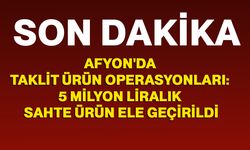 Afyon'da taklit ürün operasyonları: 5 milyon liralık sahte ürün ele geçirildi