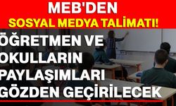 MEB'den sosyal medya talimatı! Öğretmen ve okulların paylaşımları gözden geçirilecek