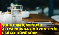 Şuhut’un İçme Suyu Altyapısında 7 Milyon TL’lik Dijital Dönüşüm!