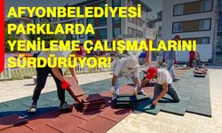 Afyonkarahisar Belediyesi parklarda yenileme çalışmalarını sürdürüyor