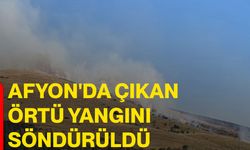 Afyon'da çıkan örtü yangını söndürüldü