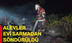 Alevler evi sarmadan söndürüldü