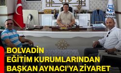 Bolvadin Eğitim Kurumlarından Başkan Aynacı’ya ziyaret