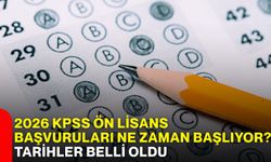 2026 KPSS Ön Lisans başvuruları ne zaman başlıyor? Tarihler belli oldu
