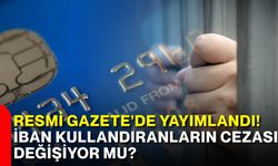 Resmi Gazete'de yayımlandı! İBAN kullandıranların cezası değişiyor mu?