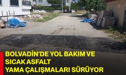 Bolvadin'de yol bakım ve sıcak asfalt yama çalışmaları sürüyor