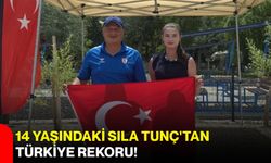 14 yaşındaki Sıla Tunç'tan Türkiye rekoru!