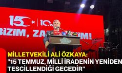 Milletvekili Ali Özkaya: "15 Temmuz, milli iradenin yeniden tescillendiği gecedir"