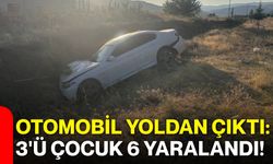 Otomobil yoldan çıktı: 3'ü çocuk 6 yaralandı!