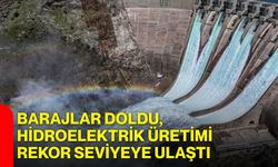Barajlar doldu, hidroelektrik üretimi rekor seviyeye ulaştı