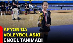 Afyon’da voleybol aşkı engel tanımadı