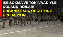 İşe sokma ve TOKİ vaadiyle dolandırdılar! Organize suç örgütüne operasyon