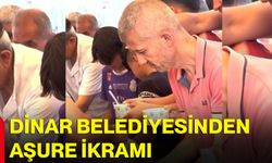 Dinar Belediyesinden aşure ikramı