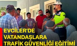 Evciler'de vatandaşlara trafik güvenliği eğitimi