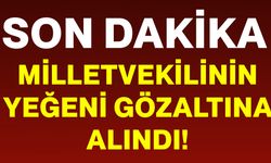 Milletvekilinin  yeğeni gözaltına alındı