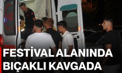 Festival alanında bıçaklı kavgada