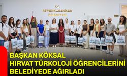 Başkan Köksal, Hırvat Türkoloji öğrencilerini belediyede ağırladı