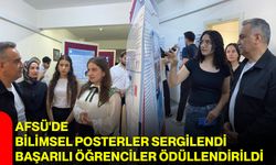 AFSÜ'de bilimsel posterler sergilendi, başarılı öğrenciler ödüllendirildi