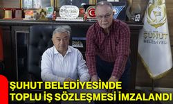 Şuhut Belediyesinde toplu iş sözleşmesi imzalandı