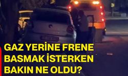 Gaz yerine frene basmak isterken bakın ne oldu?