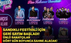 Sandıklı festivali için geri sayım başladı! Ünlü sanatçılar dört gün boyunca sahne alacak