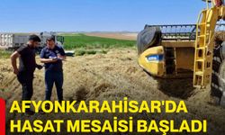 Afyonkarahisar'da hasat mesaisi başladı