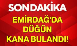 Emirdağ'da düğün kana bulandı!