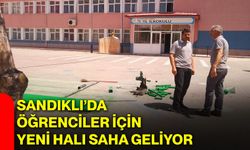 Sandıklı’da öğrenciler için yeni halı saha geliyor