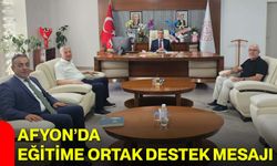 Afyon’da eğitime ortak destek mesajı