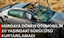 Hurdaya dönen otomobilin 20 yaşındaki sürücüsü kurtarılamadı