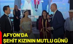 Afyon'da şehit kızının mutlu günü