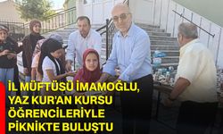 İl Müftüsü İmamoğlu, Yaz Kur'an Kursu öğrencileriyle piknikte buluştu