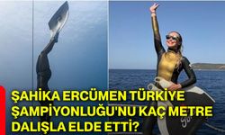 Şahika Ercümen Türkiye Şampiyonluğu'nu kaç metre dalışla elde etti?