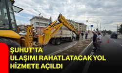 Şuhut'ta ulaşımı rahatlatacak yol hizmete açıldı