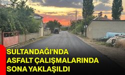 Sultandağı'nda asfalt çalışmalarında sona yaklaşıldı
