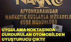 Uygulama noktasında durdurulan otomobilden uyuşturucu çıktı!