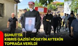 Şuhut'ta Kıbrıs Gazisi Hüseyin Aytekin toprağa verildi